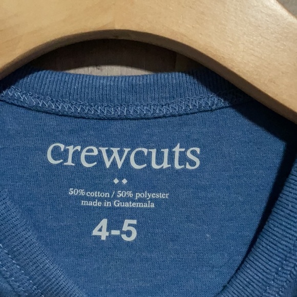 Crewcuts • “FRIYAY” T- Shirt, Size 4-5, Baby Blue with White Print - Picture 3 of 4
